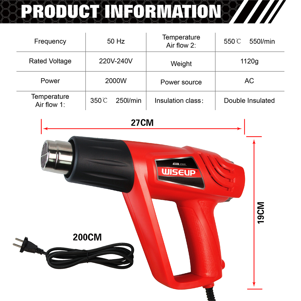 HOT AIR GUN Wiseup tools