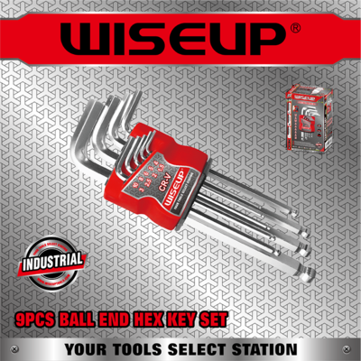 9PCS BALL END HEX KEY SET