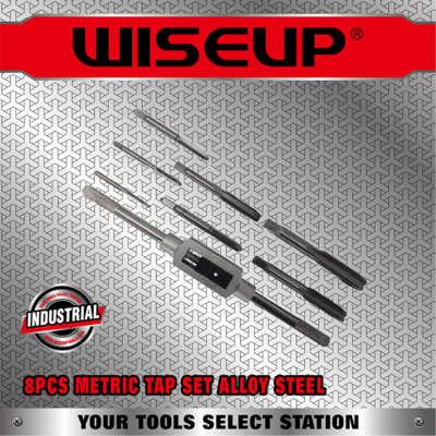 8PCS METRIC TAP SET ALLOY STEEL